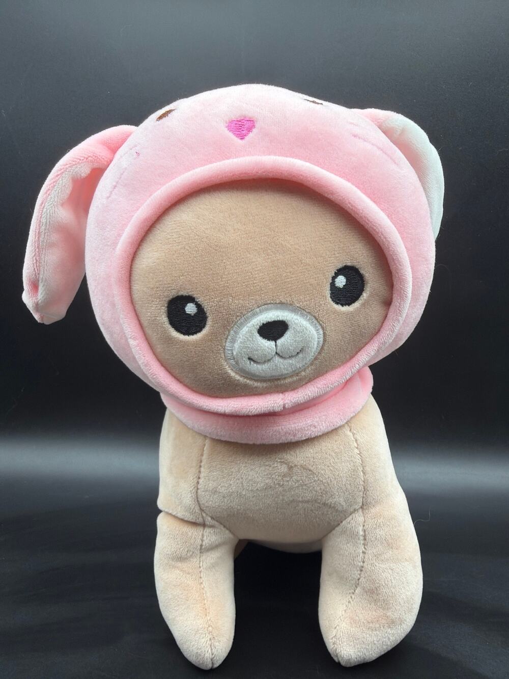 Smoochy Pals Pink Hooded Bunny Dog Plush Stuffed Animal 10" Linzy Toys 2021